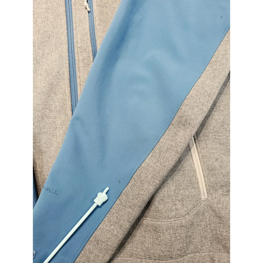 The North Face Apex Bionic WindWall Jacket Mens Large Blue Gray Softshell Zip